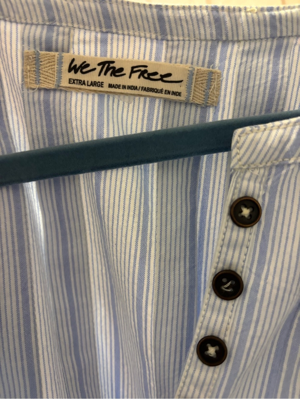 Classic Blue Stripe Shirt Tunic dress - Picture 4 of 4
